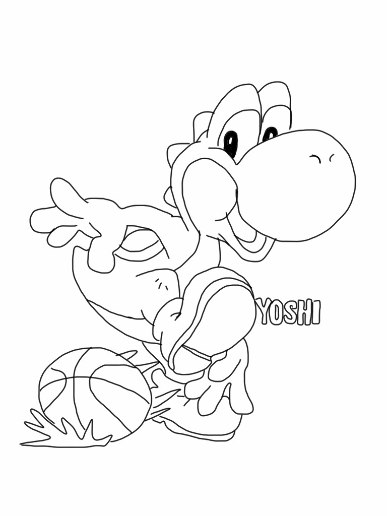 Printable Yoshi Coloring Pages