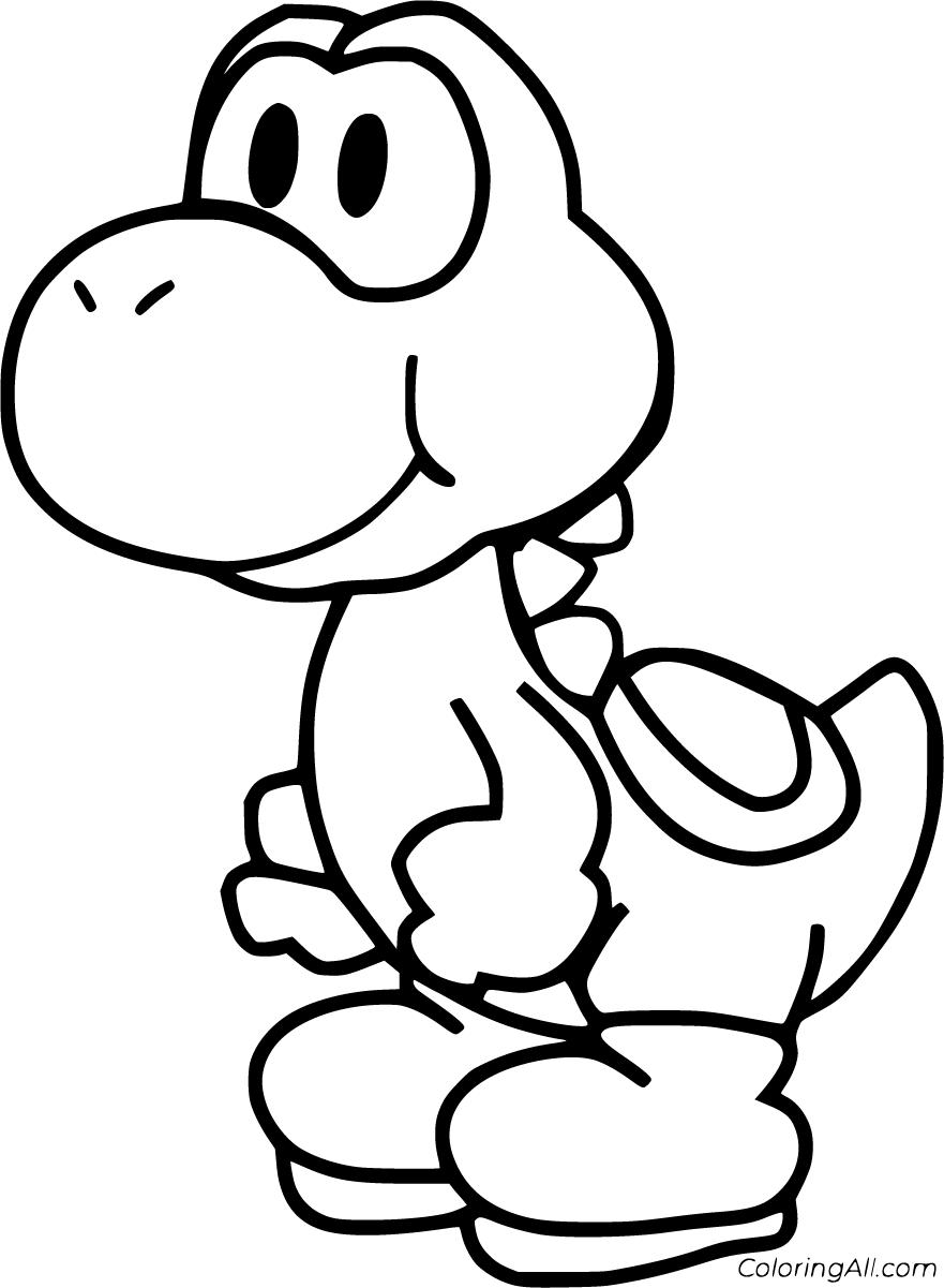 Yoshi Coloring Pages 25 Free Printables ColoringAll Worksheets Library