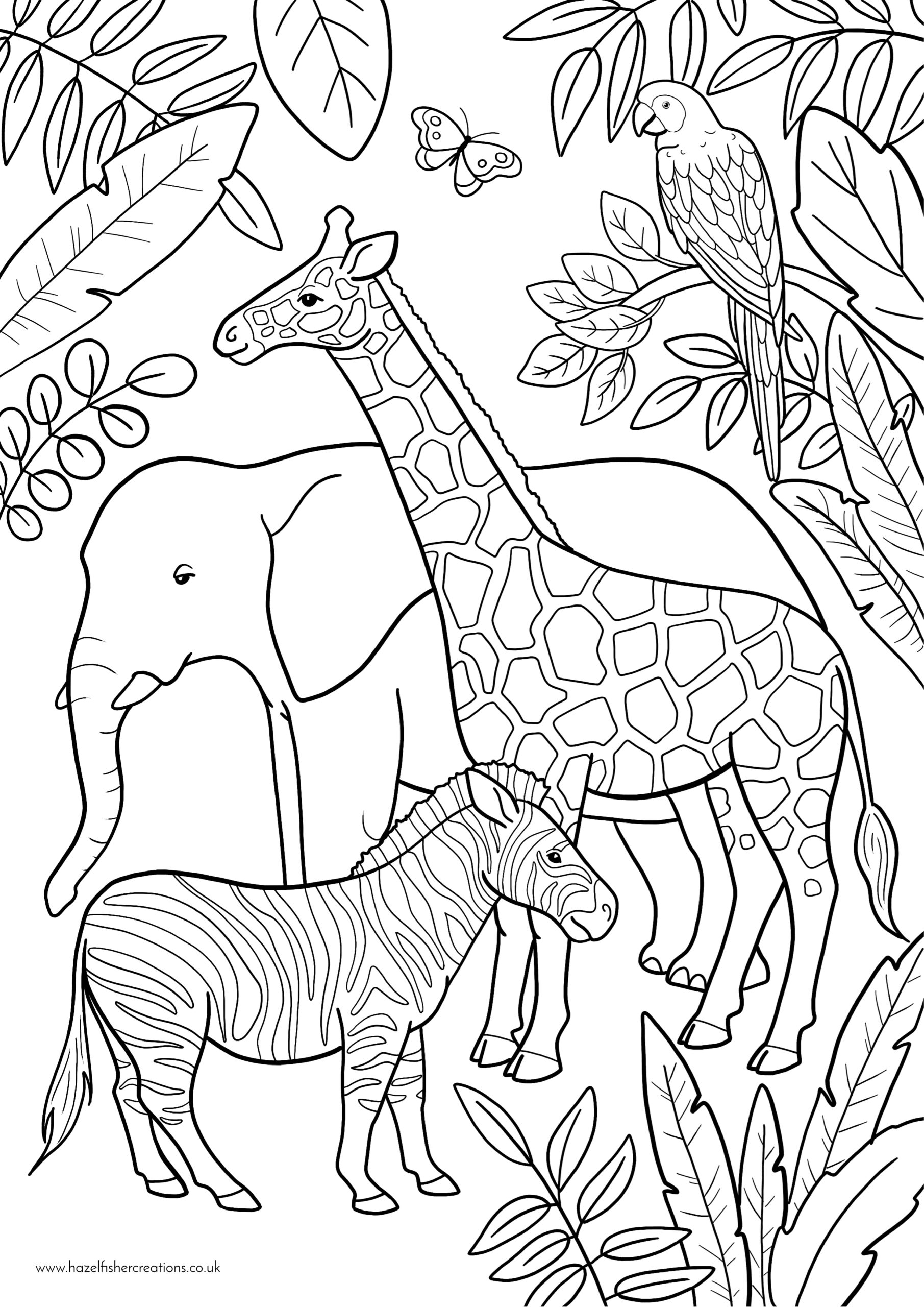 Free Zoo Coloring Pages